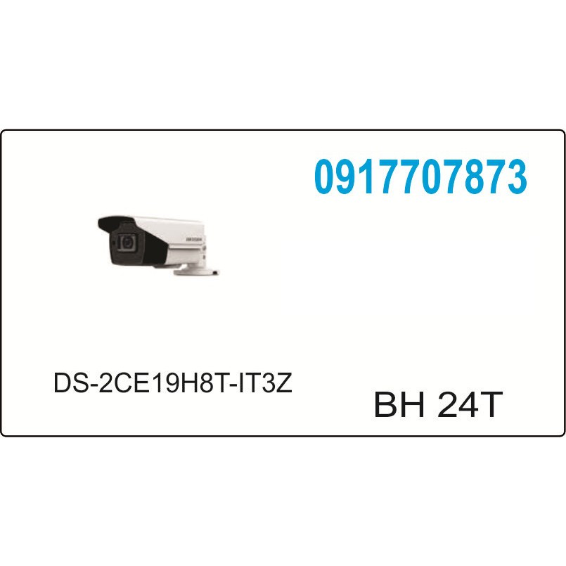 Camera HD-TVI Hikvision DS-2CE19H8T-IT3Z - 5MP