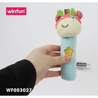 Set 3 đồ chơi cầm tay xúc xắc chíp chíp - gặm nướu hổ gặm nướu sột soạt Winfun 3027
