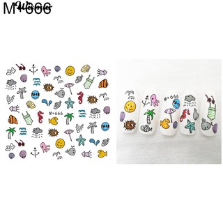 [Hàng mới về] Sticker dán móng hoạt hình nghệ thuật