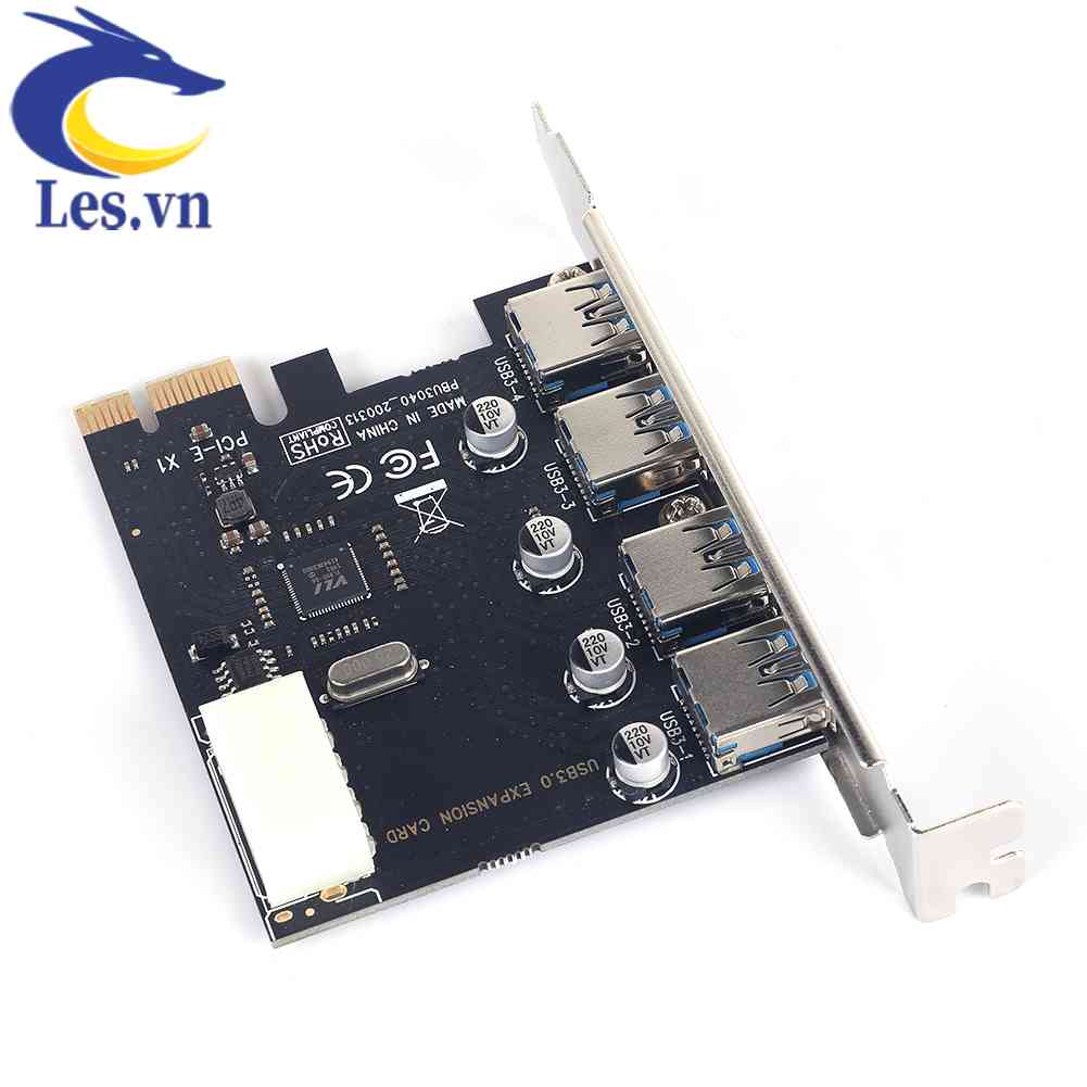 Thẻ Mở Rộng PCIE 4 Cổng Usb 3.0