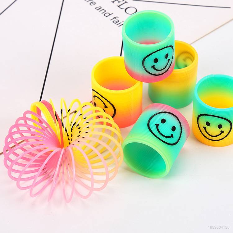 Đồ Chơi Lò Xo Tròn Màu Cầu Vồng Cho Bé