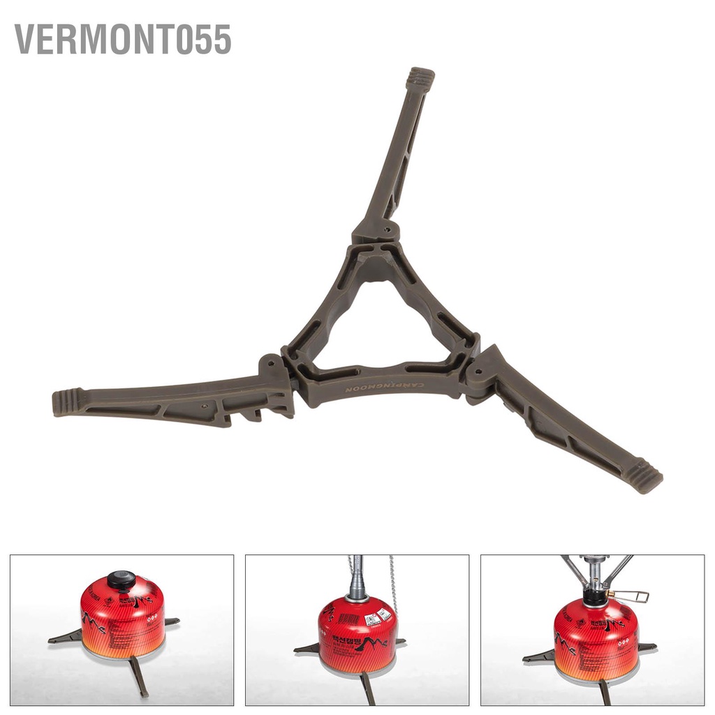 Vermont055 Có thể gập lại Bình gas Bếp đứng nhiên liệu di động đa năng ổn định để cắm trại Đi bộ đường dài Nấu ăn ngoài trời