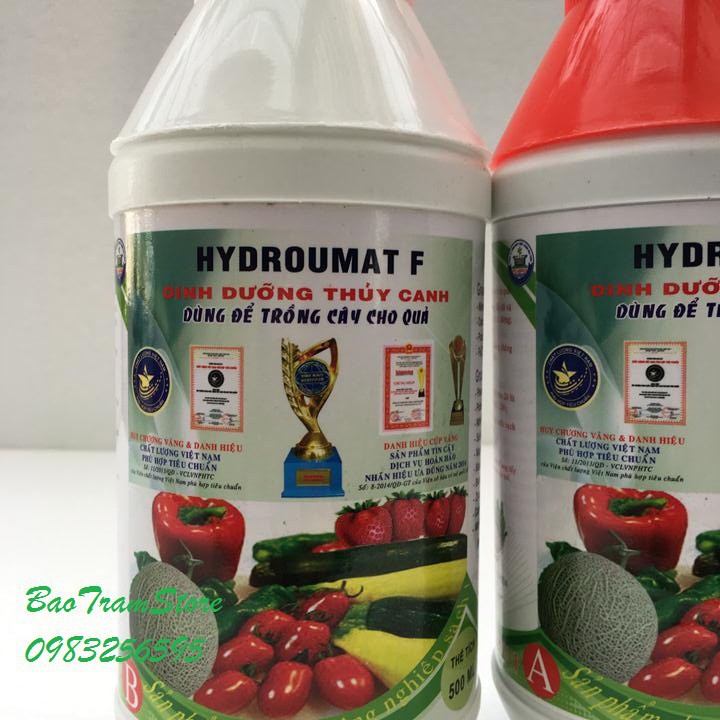 Bán buôn- Cặp 1lít dung dịch thuỷ canh HydroUmart F chuyên dùng cho cây ăn quả hàng đẹp, nhập khẩu.