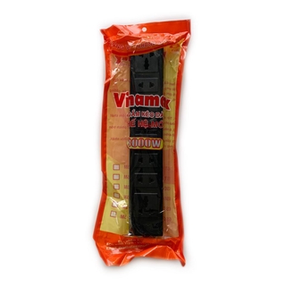 Ổ chữ nhật 6 ổ có công tắc vinamax, ổ cắm 6 lỗ cắm có công tắc nguồn