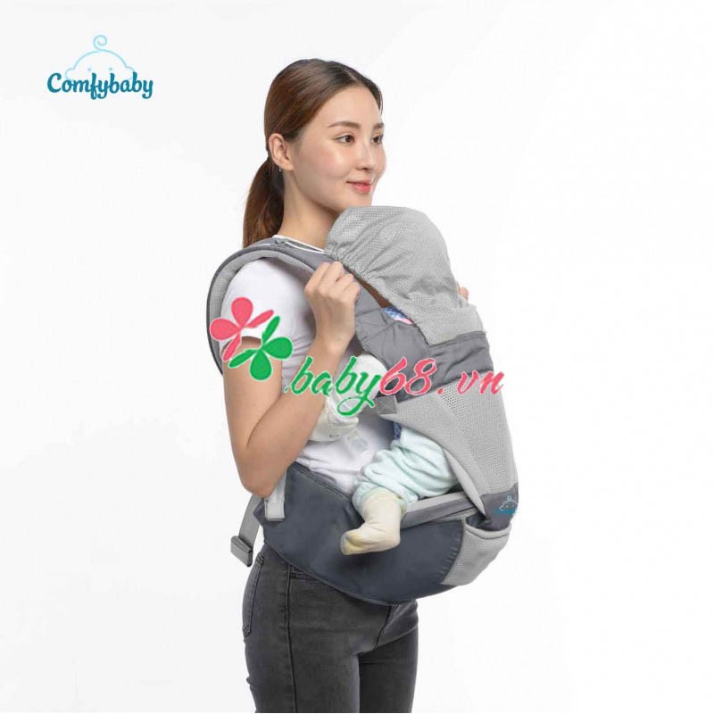 Địu ngồi cao cấp 4 tư thế 2 trong 1 Comfybaby CF818