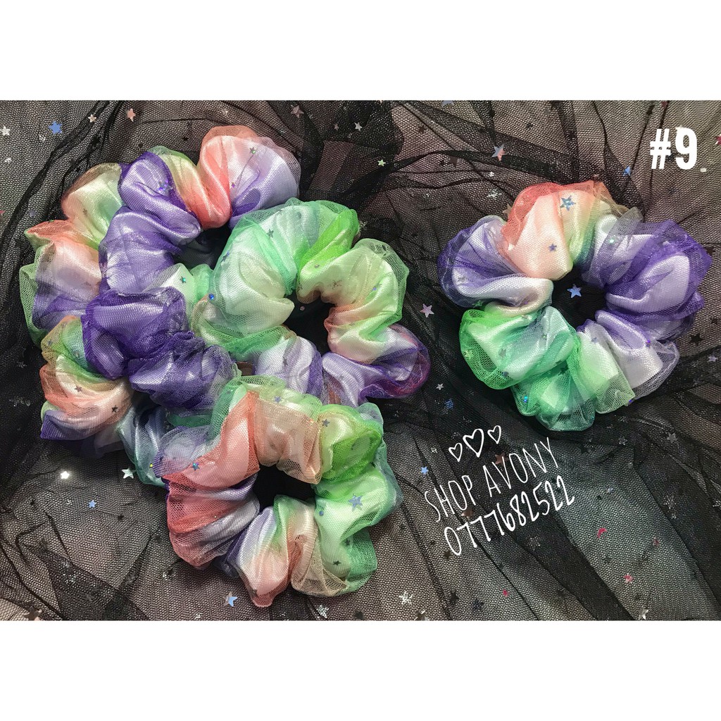 [SALE] Cột tóc vải Scrunchies siêu phồng - 𝐒𝐂𝐑𝐔𝐍𝐂𝐇𝐈𝐄𝐒 - 𝗧𝗢́𝗖 Đ𝗘̣𝗣 , 𝗧𝗔𝗬 𝗫𝗜𝗡𝗛