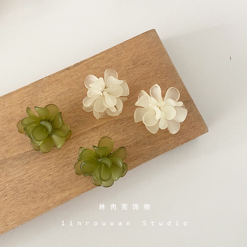 Khuyên Tai Nhựa Resin Hình Hoa Quả Bơ Màu Xanh Lá Thanh Lịch Và Thanh Lịch Thời Trang