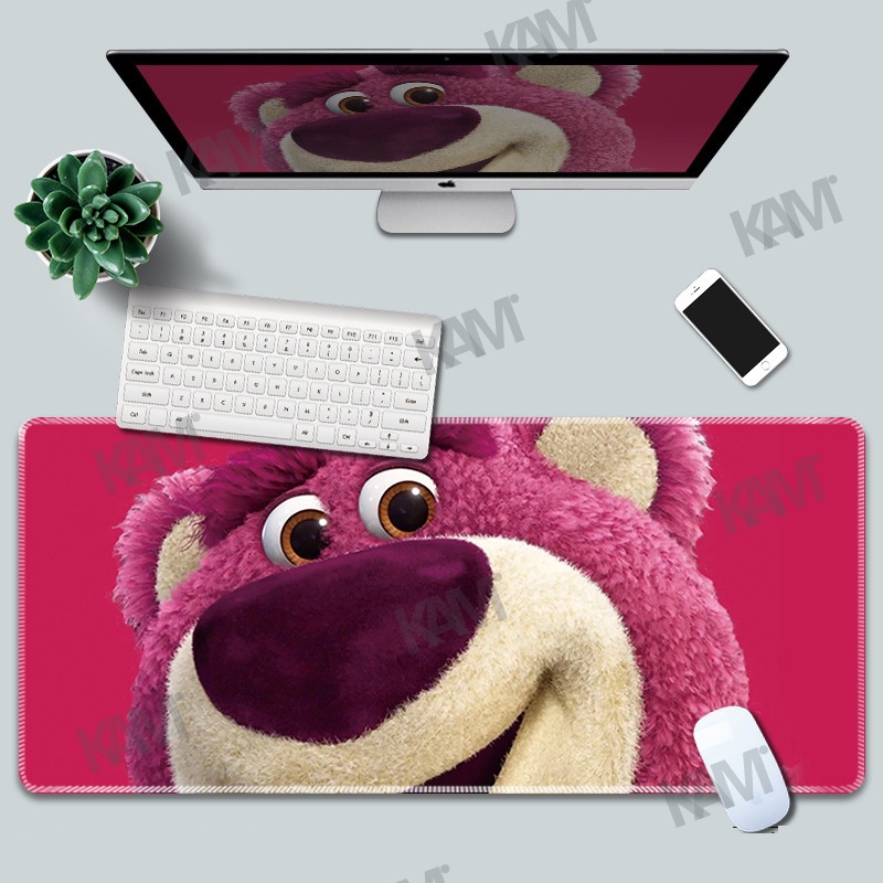 Kam Phim hoạt hình Đồ chơi Story Bàn di chuột lớn 800mmx300mm Bàn di chuột không thấm nước Tấm lót chuột Lotso dễ thương In HD Buzz Ánh sáng Năm văn phòng Bàn phím chuột Tấm trang trí phòng