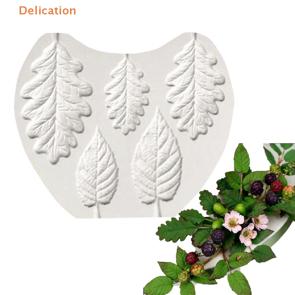 1 Khuôn Silicone Hình Chiếc Lá 3D