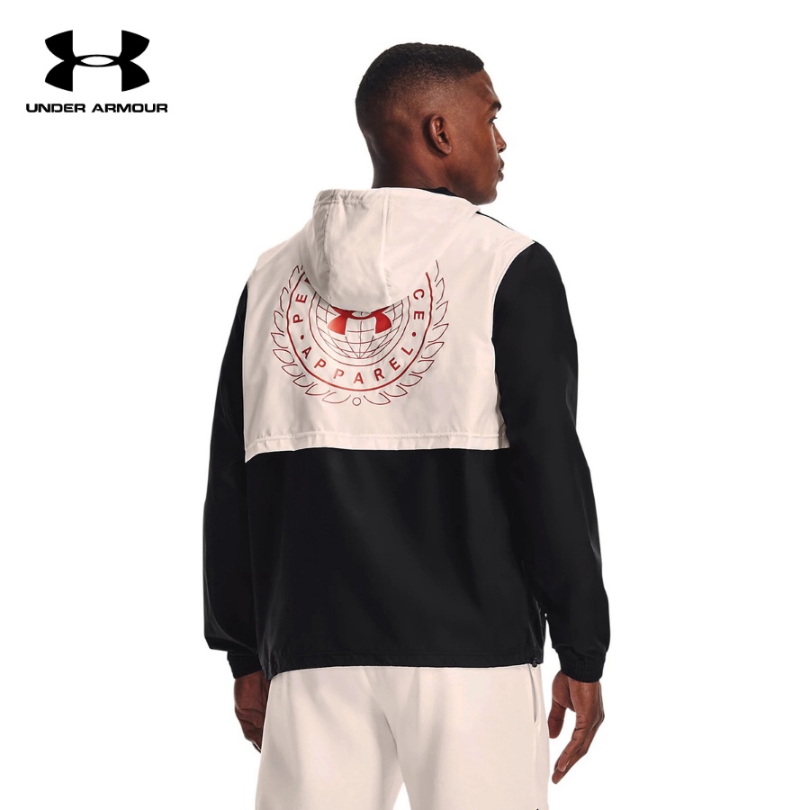 Áo khoác hoodie tay dài có nón thể thao nam Under Armour Woven Crest Anorak - 1361614-001