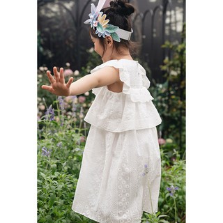 Đầm Thô Thêu Trắng (Petit à Petit)
