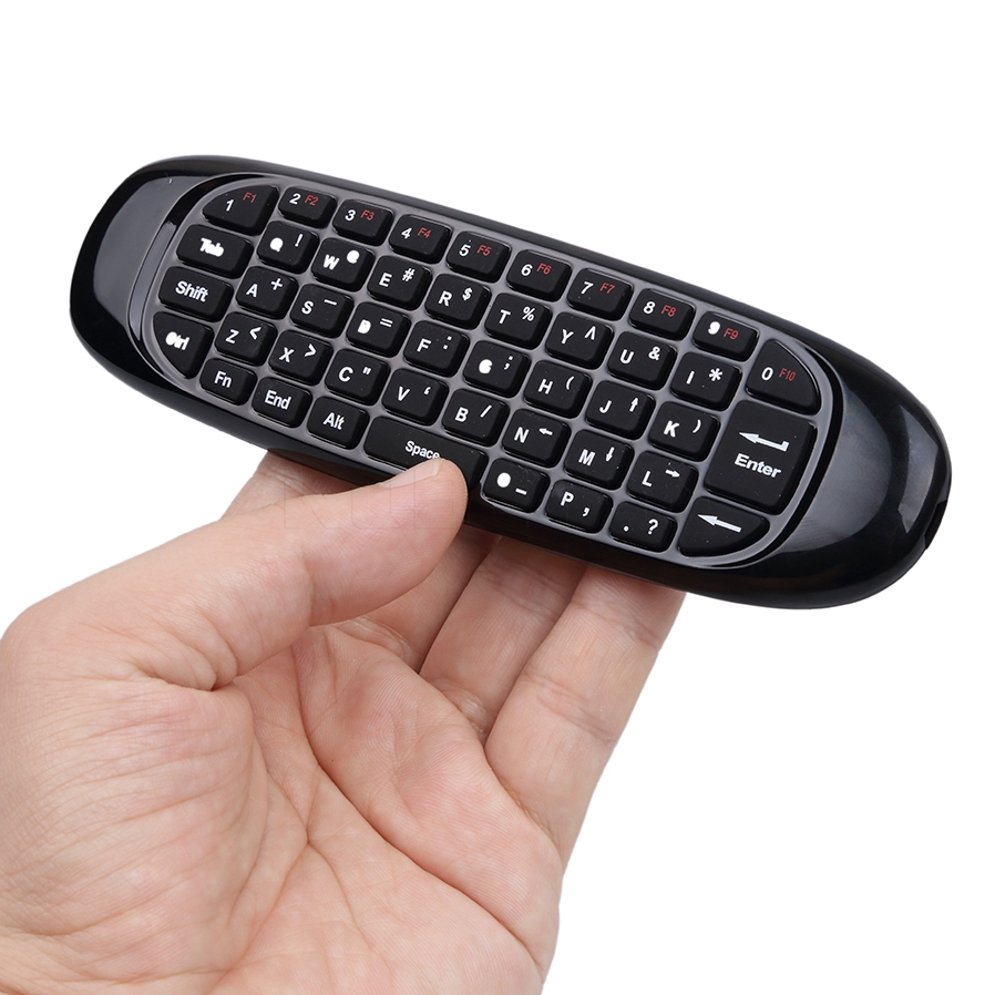 Set bàn phím không dây 2.4G 6 trục kèm chuột và điều khiển từ xa dành cho TV thông minh