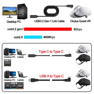 5M Charge Link Cable For Oculus Quest 1 2 Fast USB 3.1 Type C Data Charging link Cable For Oculus Quest2 VR Accessories