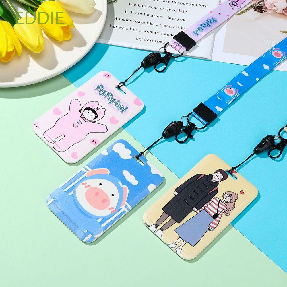 Bao Đựng Thẻ Nhân Viên / Sinh Viên In Hoạt Hình Có Dây Đeo Cổ Ốp