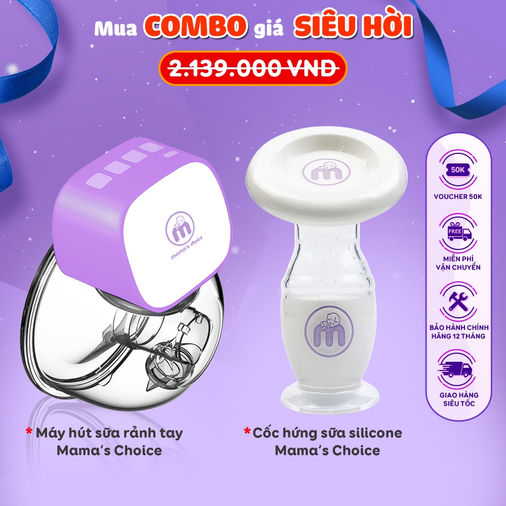 Máy Hút Sữa Không Dây và Cốc Hứng Sữa Mama’s Choice, Combo Hút Sữa Rảnh Tay, Tiện Lợi Giá Tốt Mẹ Nào Cũng Phải Có