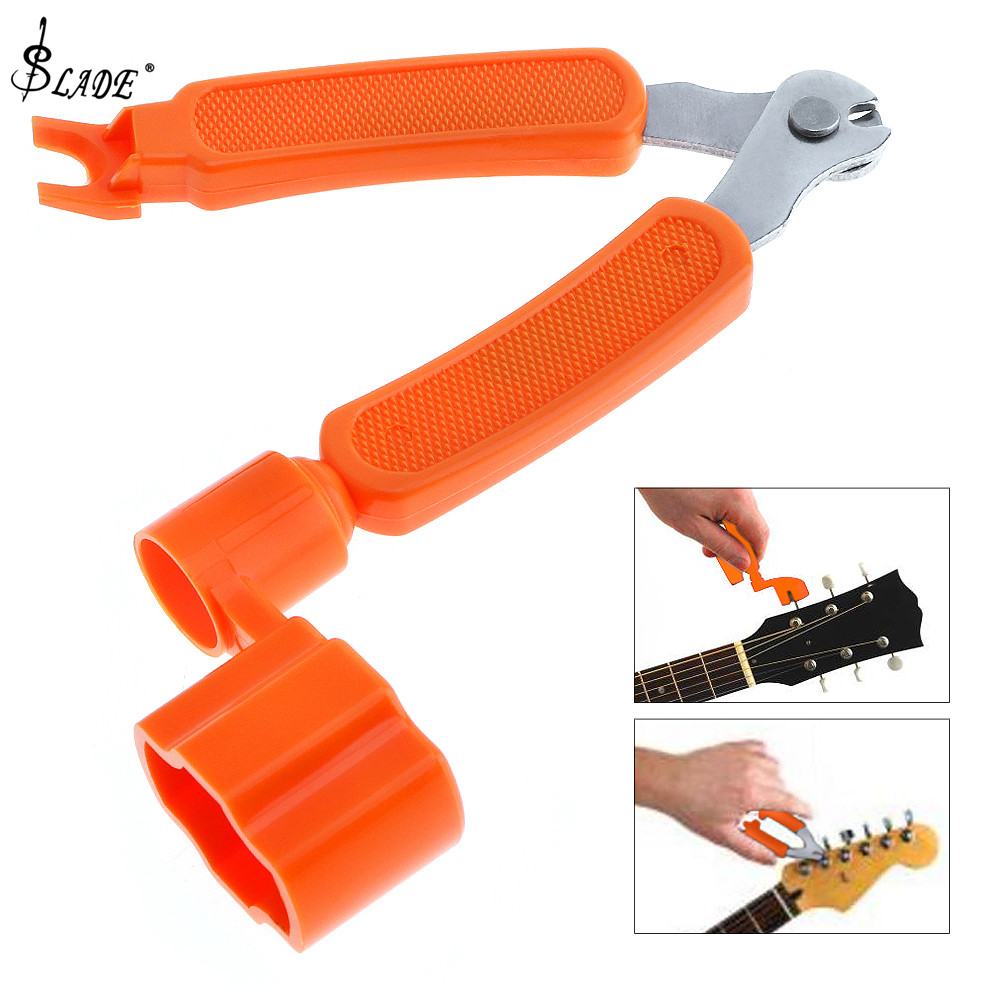 Dụng Cụ Đàn Ukulele Guitar Đa Năng 3 Trong 1 Cuộn Dây + Máy Cắt Dây + Dụng Cụ Kéo Ghim Phụ Kiện Dụng Cụ