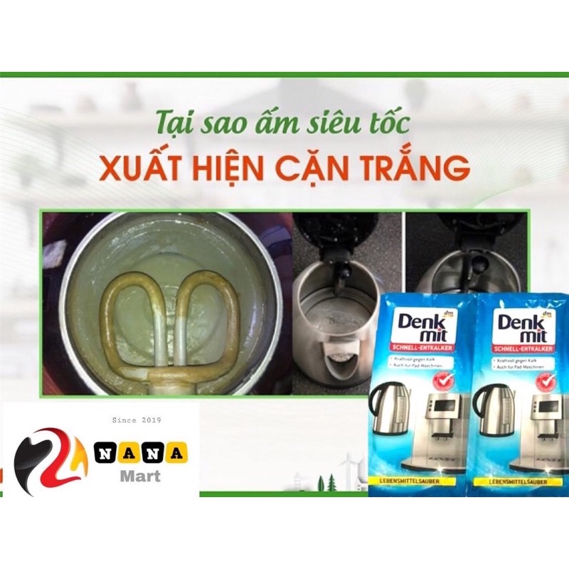 Bột Tẩy Cặn Nhanh Denkmit