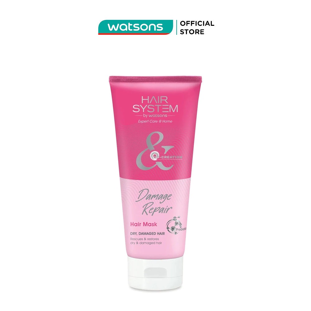 Mặt Nạ Tóc Hair System By Watsons Phục Hồi Hư Tổn Damage Repair Hair 200ml