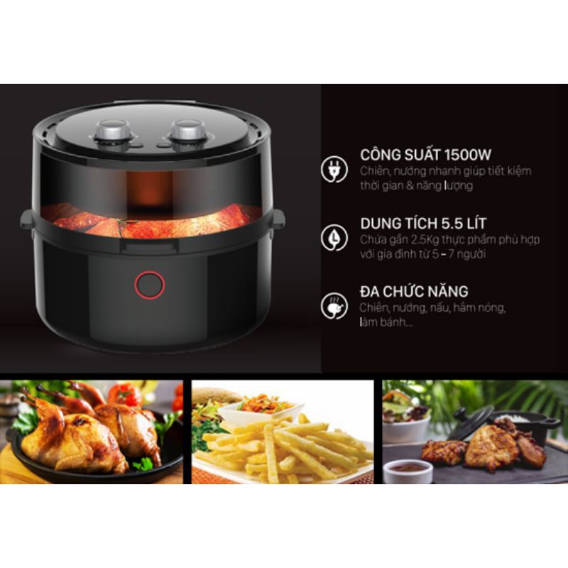 Nồi chiên không dầu Coex AFC-3109 5.5L