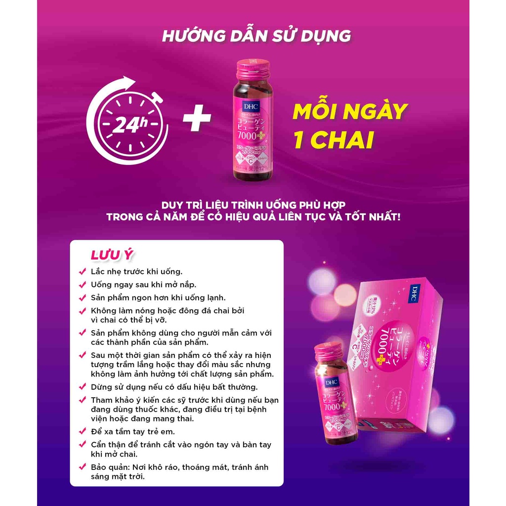 Collagen nước DHC 7000 Plus dưỡng ẩm chống lão hóa BeautiMax