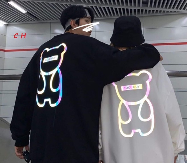 Áo bo gấu COOL GUY  (kèm ảnh thật ) hàng nỉ ngoại cưc dầy dặn tay bồng siêu xinh