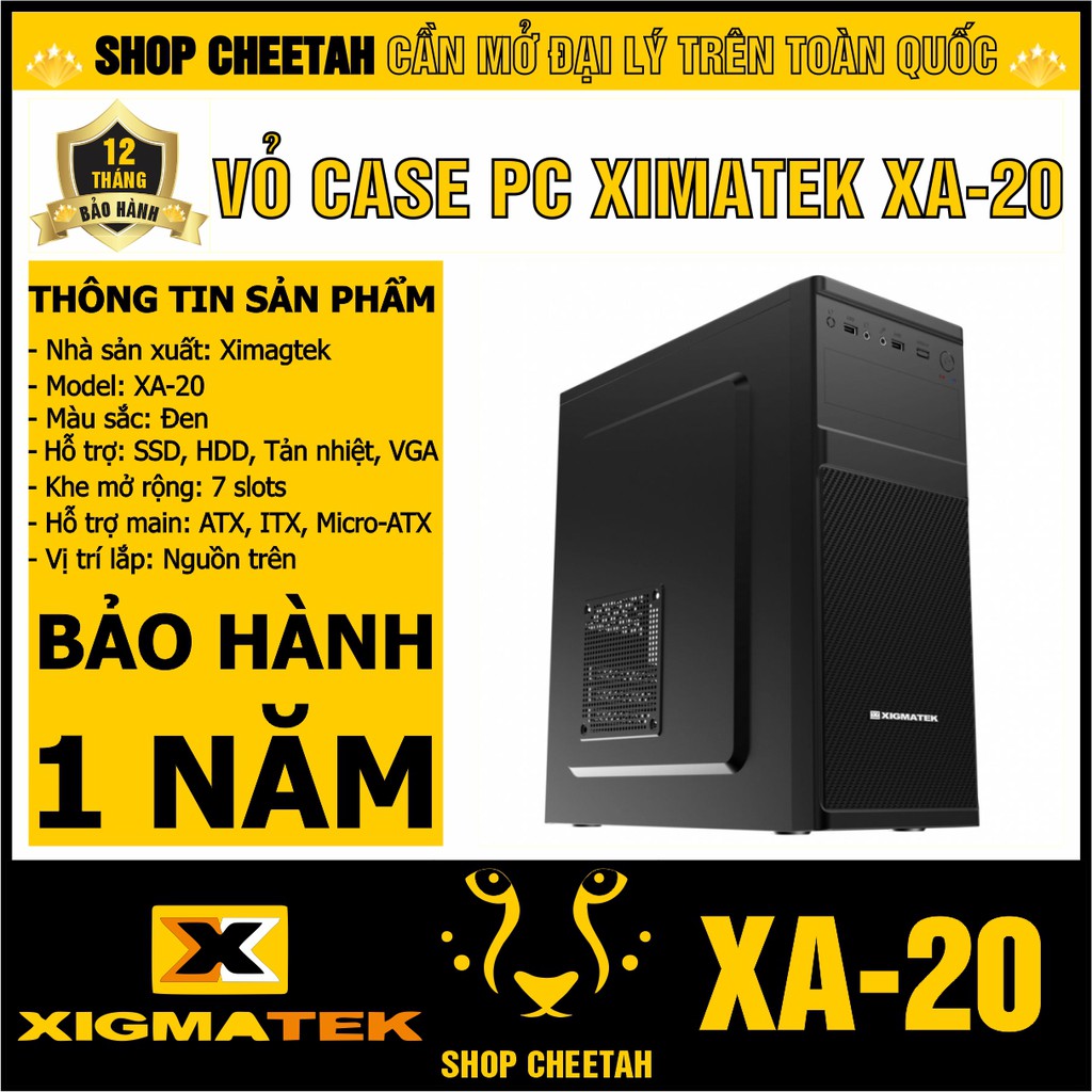 Vỏ case XIGMATEK XA-20 ( ATX ) – Hàng Chính Hãng – Bảo hành 1 năm – Dùng cho PC