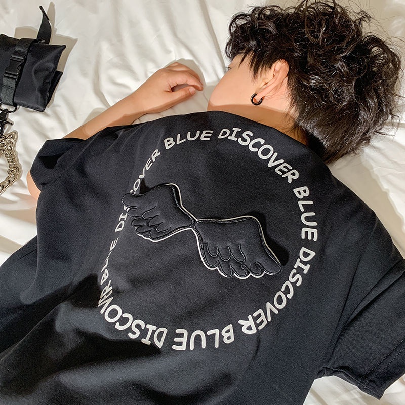 Áo Thun Tay Ngắn Màu Đen Chất Liệu Cotton Mỏng Thời Trang Mùa Hè Dành Cho Bé Trai 2022