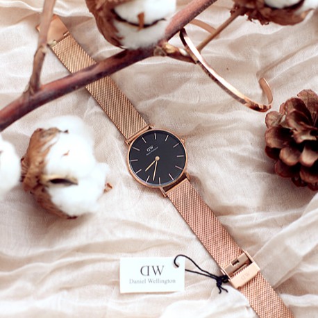 Đồng Hồ Nữ Daniel Wellington Classic Petite Melrose Black DW Chính Hãng - OtisWatch