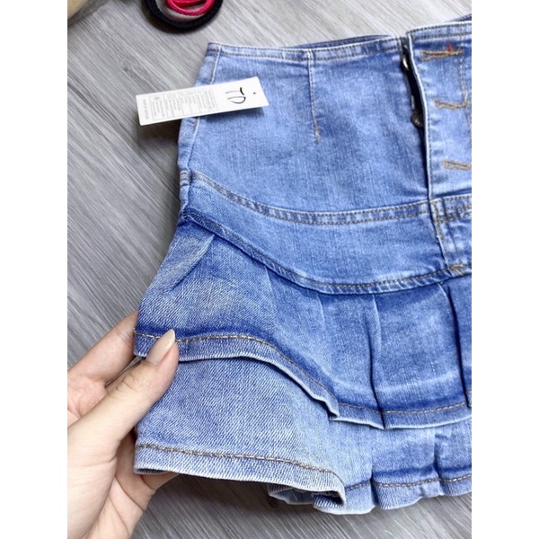 CHÂN VÁY JEAN 2 TẦNG (có lót bên trong) -PC ALOHASHOP91