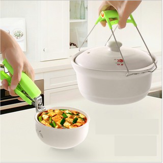 KMM - Bộ dụng cụ kẹp gắp đồ nóng 2 món có tay cầm tiện ích, chống nóng an toàn