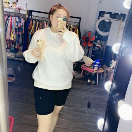Áo Thun Nỉ &quot;Bigsize&quot; Unisex Tặng [Gấu] + Quần Ngố Giá Sốc 190k Nhân Dịp NOEL