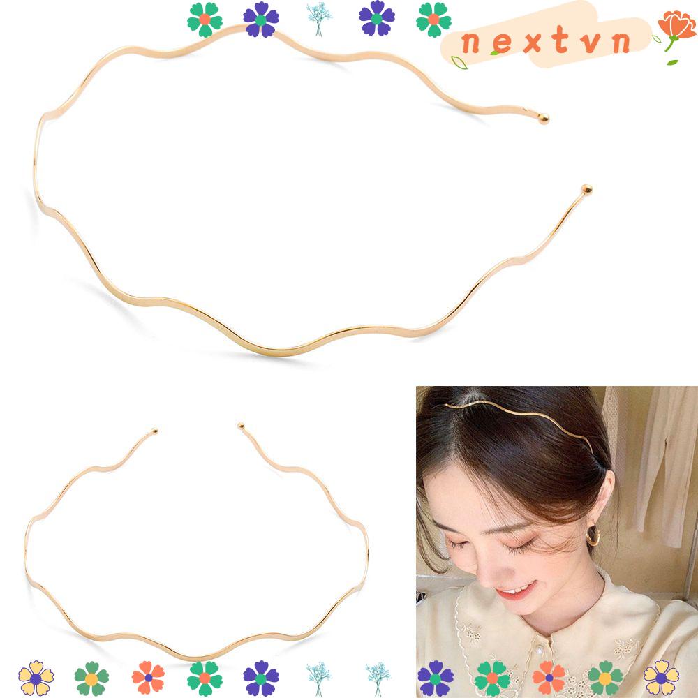 Cài tóc bằng kim loại thiết kế sóng nước lạ mắt thanh lịch cho nữ