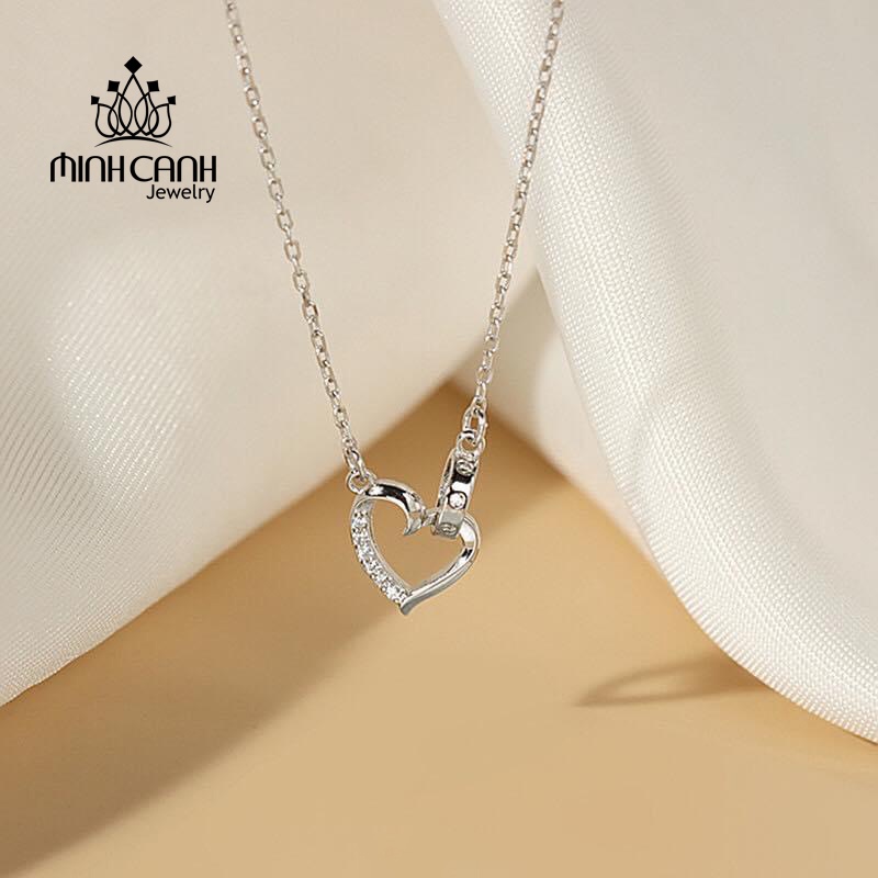 Dây Chuyền Tim Lồng Vòng Tròn Minh Canh Jewelry