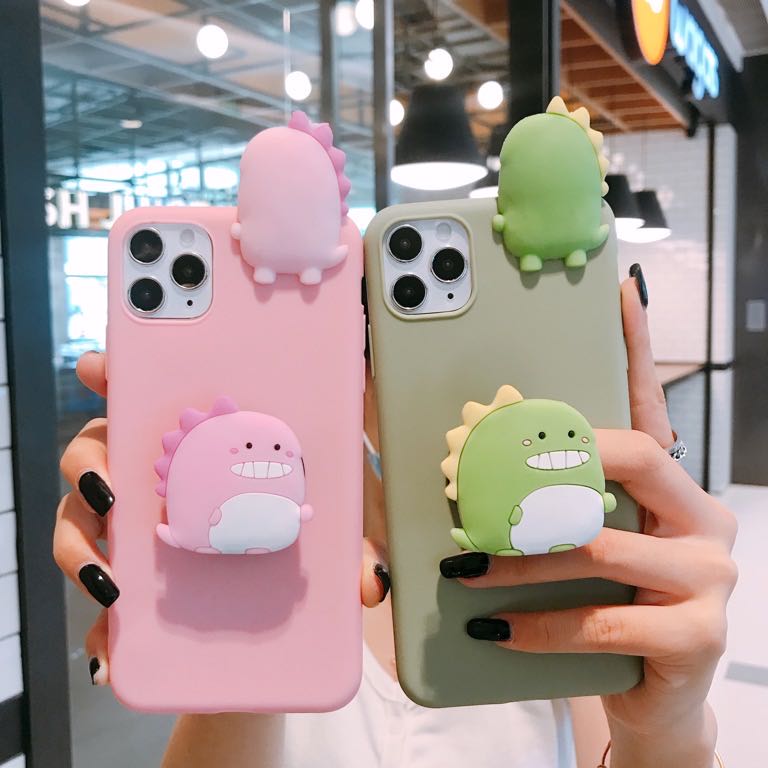 Ốp Điện Thoại Khủng Long Đáng Yêu Cho Oppo Reno6 Reno5 A16 A15 Reno4 A73 A93 A53 A83 A71 A12 A5S A3S F9 F11 A9 A52020 F11Pro A52 A31 A91