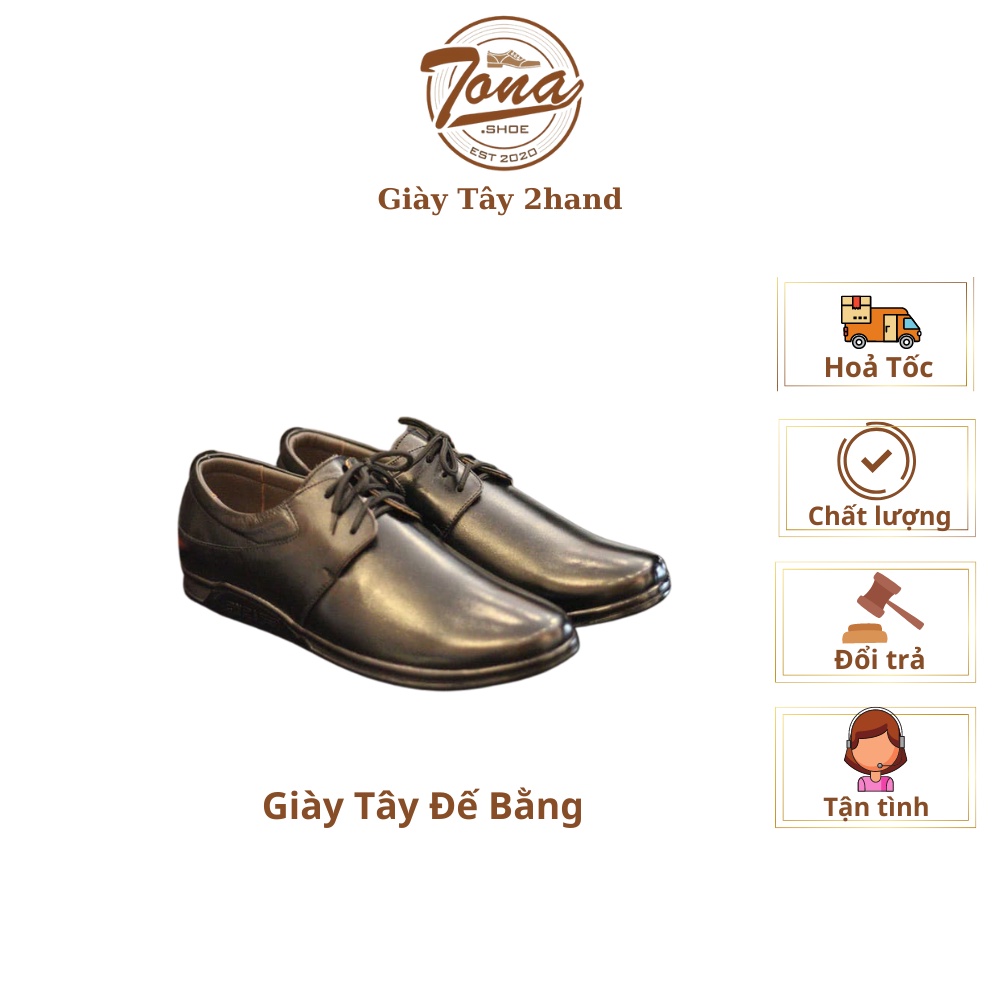 [Giày Mới] Giày Tây Nam Đế Bằng TonaShoe
