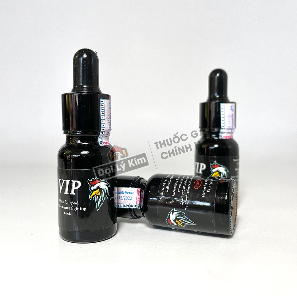Thuốc gà đá tăng bo V.I.P, chiết lẻ 1cc, nhập khẩu Mexico chính hãng