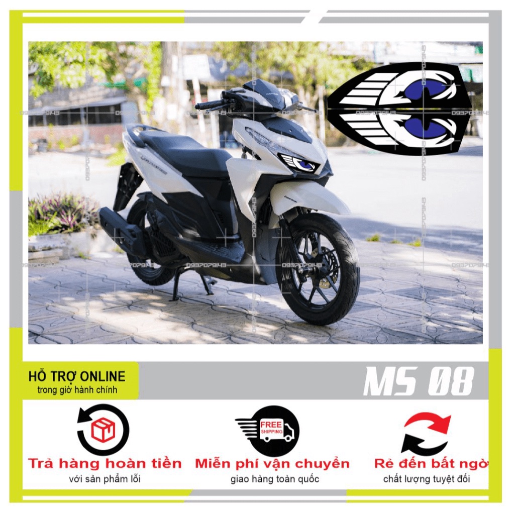 DECAL DÁN ĐÈN SƯƠNG MÙ XE VARIO 2017 (DECAL TRONG SUỐT) MS 08 - DUNG DECAL