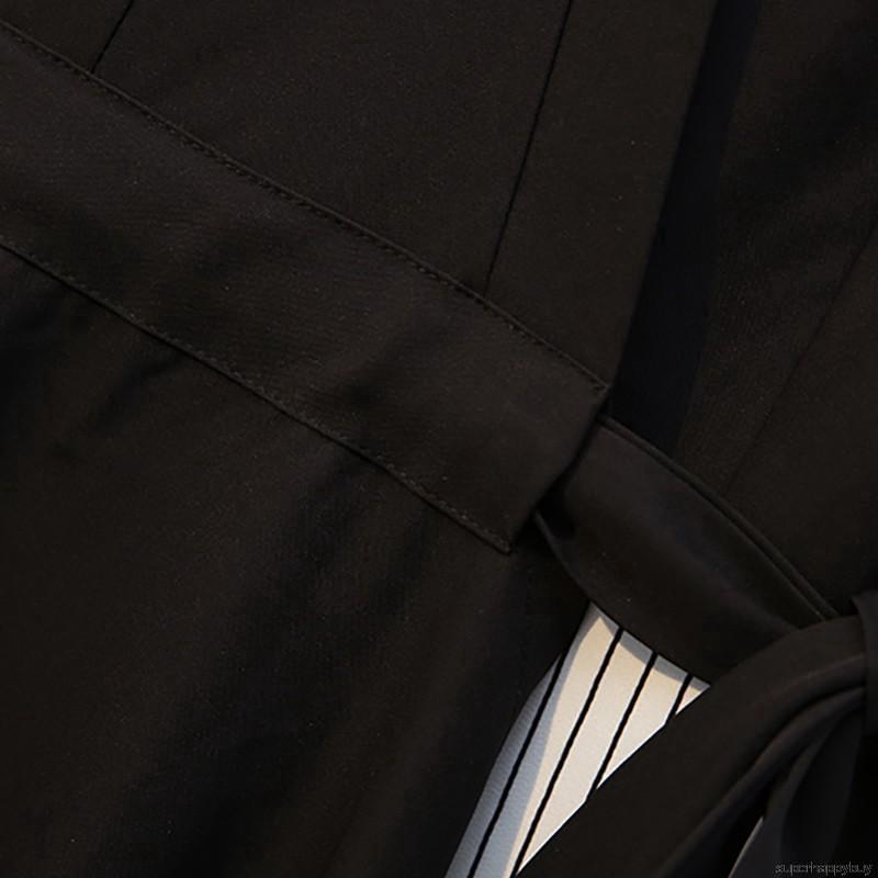 Đầm form rộng phối màu thời trang