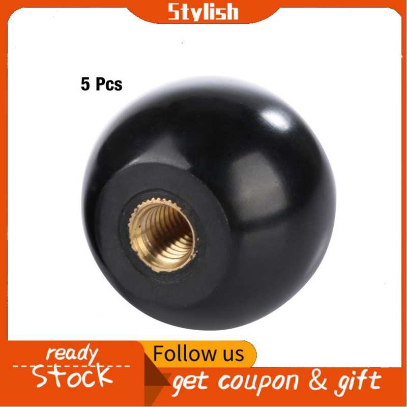 5 Chiếc Núm Vặn Tròn Màu Đen M8X32 365
