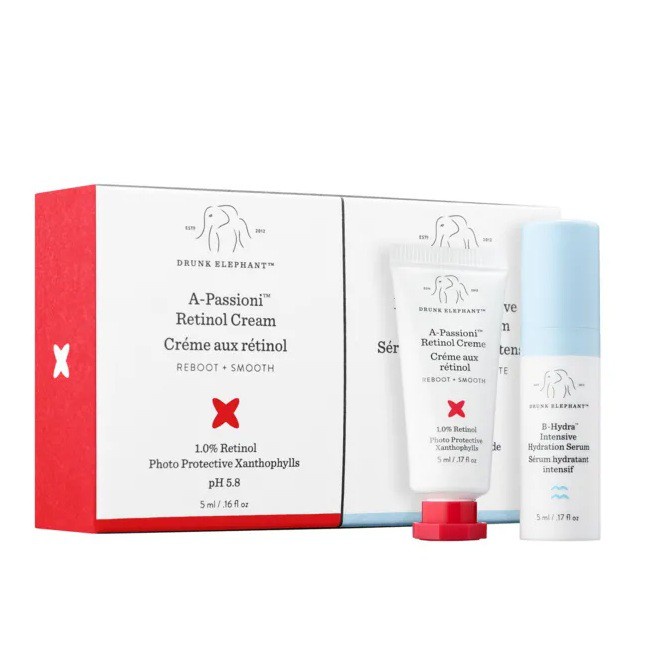 Set dưỡng da Drunk Elephant A-Passioni Retinol Cream + B-Hydra Intensive Hydration Serum