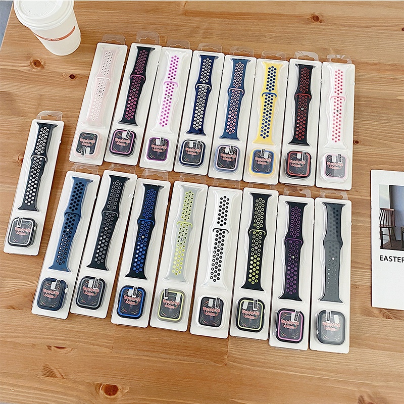 Ốp Dây Đeo Đồng Hồ Bằng Silicone TPU Cho Apple Watch 42MM 38MM Series 3 2 1