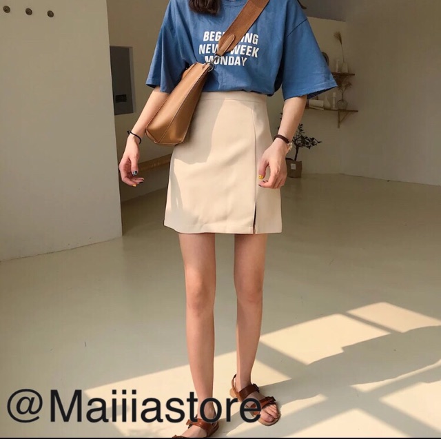 HàNG SẴN Chân váy ngắn xẻ 3 màu (ảnh thật sau) | BigBuy360 - bigbuy360.vn