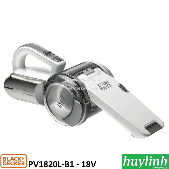 [Mã ELHA22 giảm 6% đơn 300K] Máy hút bụi cầm tay dùng pin 18V Black Decker PV1820L-B1