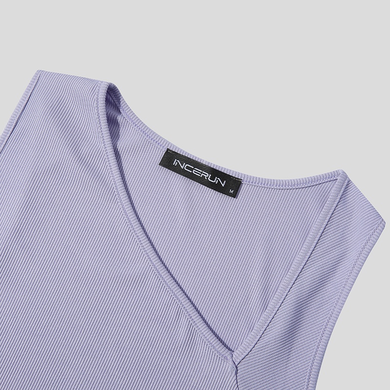 Áo thun ba lỗ màu sắc đơn giản cho nam