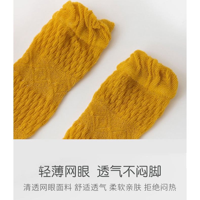 Tất Cotton Siêu Mỏng Cao Qua Gối Thời Trang Xuân Thu Cho Bé Sơ Sinh