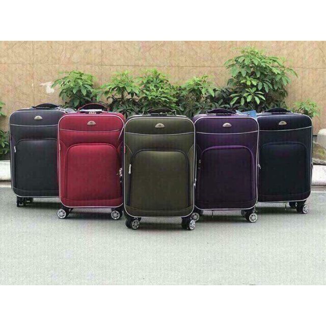 Combo vali vải chính hãng Hùng Phát size 24+ size 28