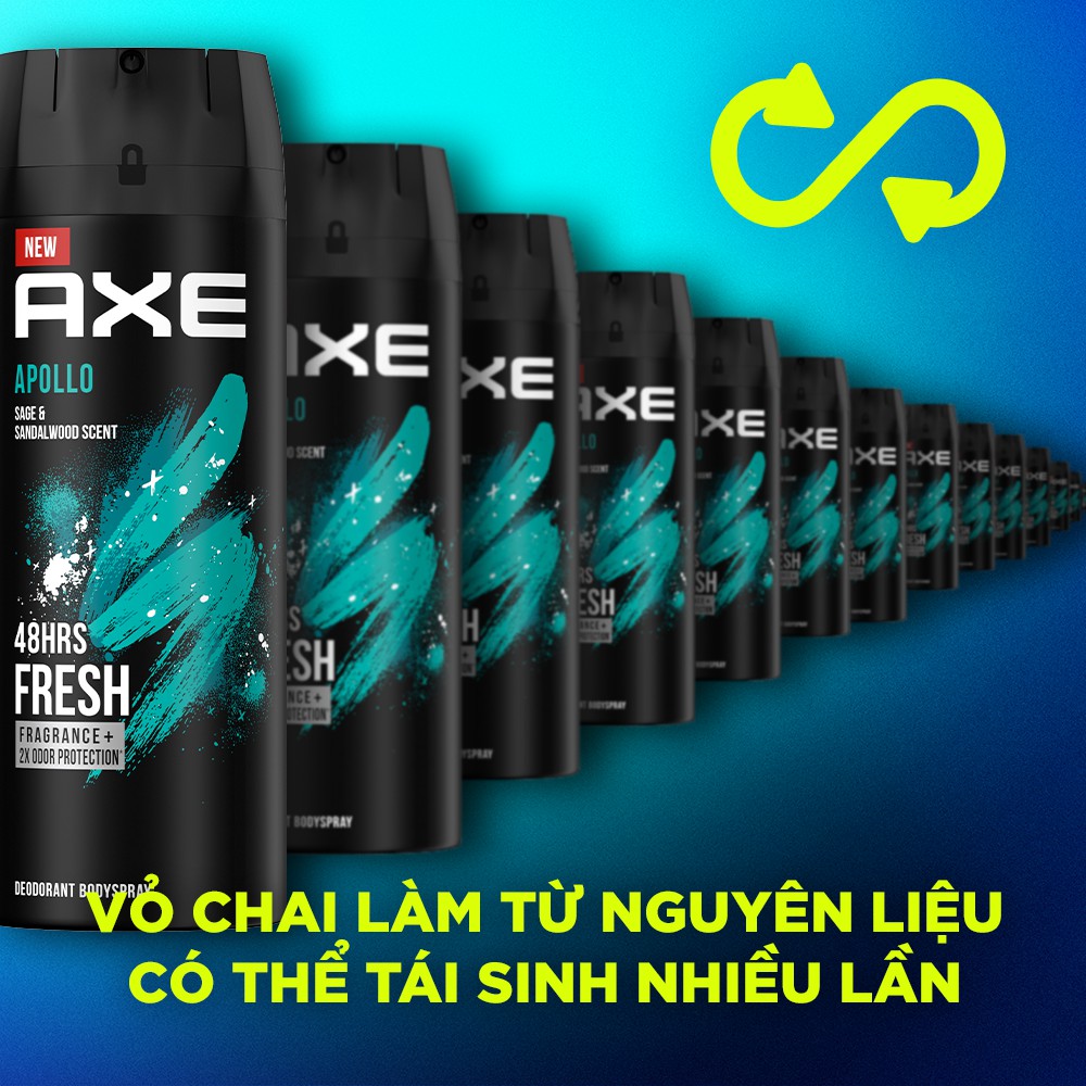 Xịt nước hoa toàn thân dành cho nam AXE Apollo (135ml) | BigBuy360 - bigbuy360.vn