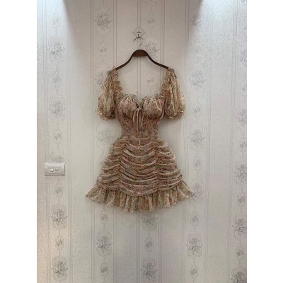 Váy hoa nhún đuôi cá cúp ngực nhã xinh | BigBuy360 - bigbuy360.vn