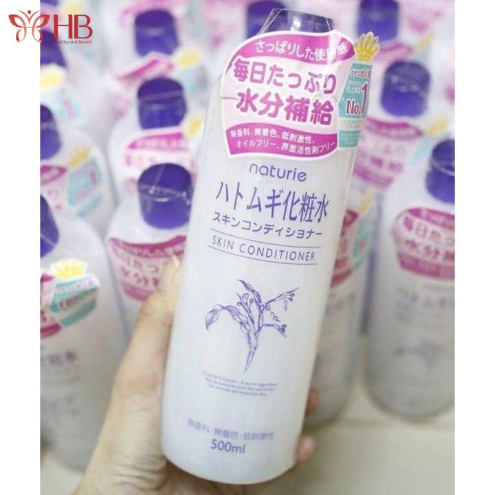 Nước hoa hồng ý dĩ Naturie Hatomugi Nhật 500ml