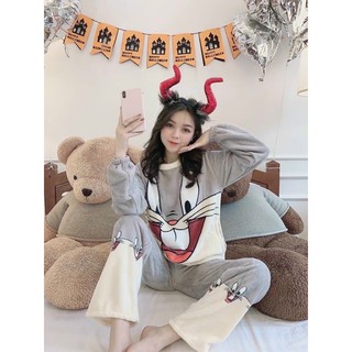 Bộ bông cute mặc nhà